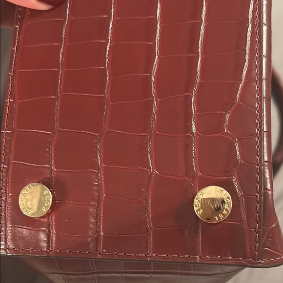 Michael Kors Burgundy Crocodile-Embossed Women's Bag - Picture 6 of 10